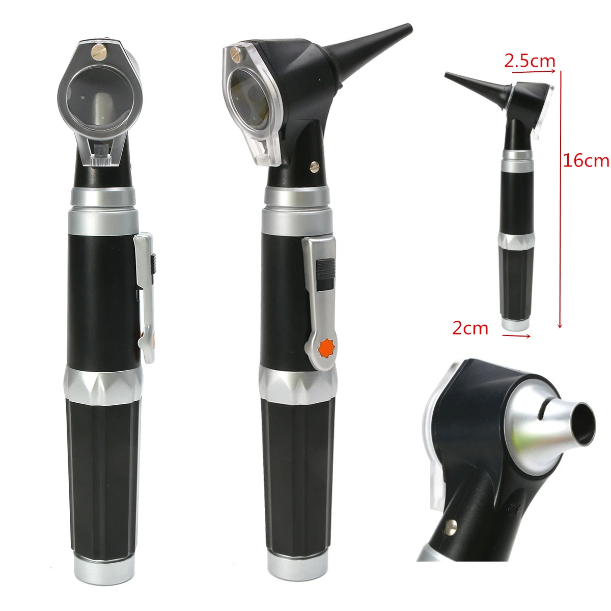 Уход за ребенком Профессиональный диагностический Otoscope волоконно-оптический медицинский широкий поле ушной шприц диагностический для детей