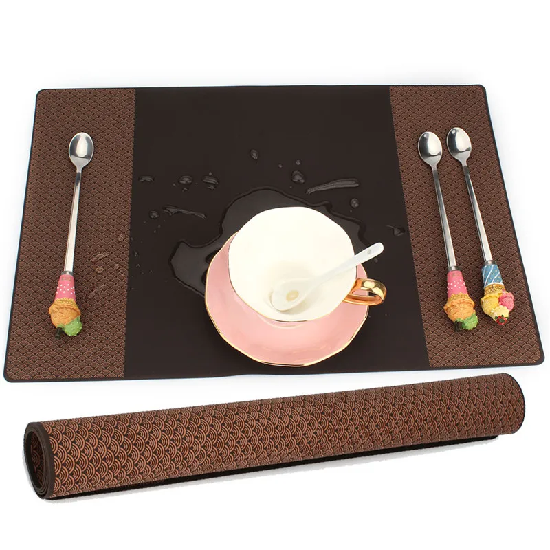 Heat Resistant Kitchen Silicone Table Mat Placemat for Dining Table