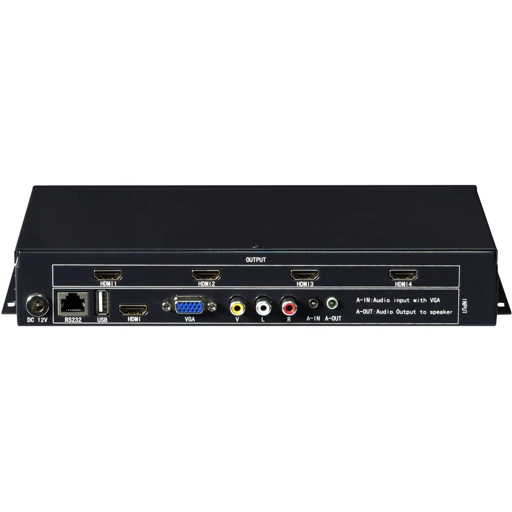 TK-TV22 2x2 Video wall controllerTV wall controller for 4 screenresolution up to 1920x10801HDMI input and 4HDMI out