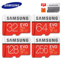 Samsung EVO+ карты памяти 64 Гб EVO plus UHS-3 128 ГБ 256 Гб класс 10 Micro SD карта 32 Гб microsd UHS-I TF карта Бесплатный подарок SD адаптер