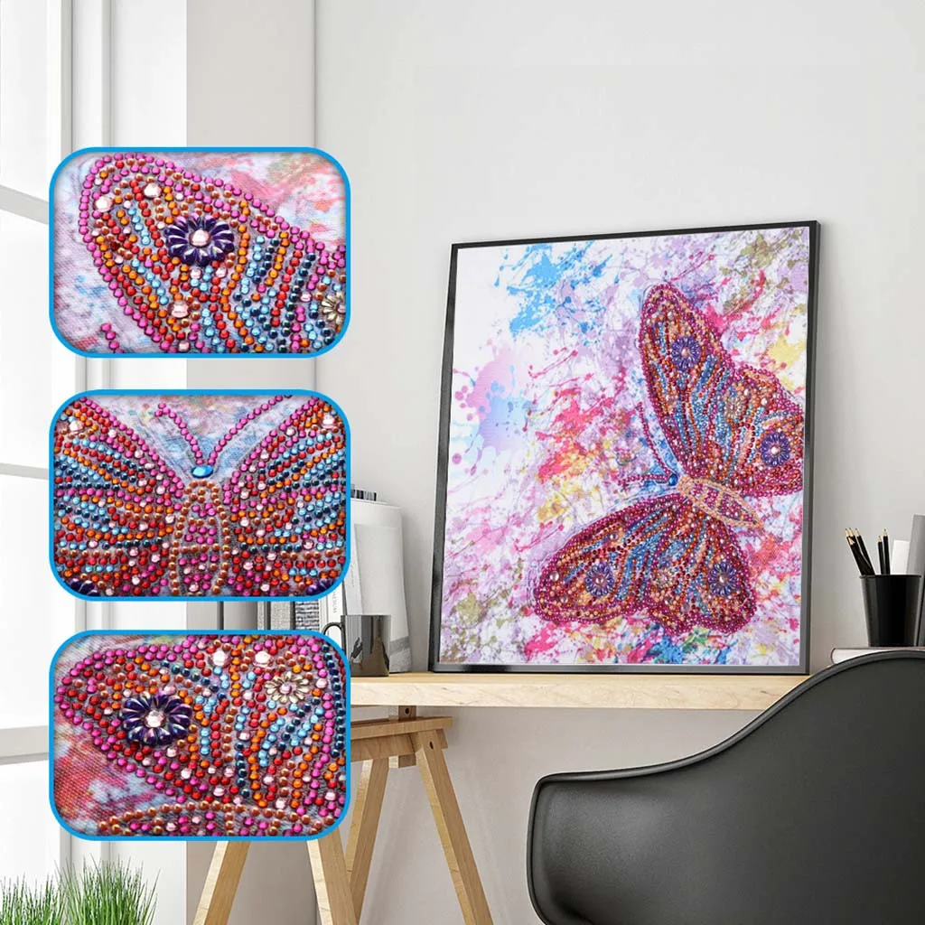 

5D DIY Special Shaped Diamond Painting Partial Drill Cross Stitch Kits Crystal Rhinestone Of Picture Serial Diamond Embroidery