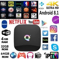 T95 Q плюс tv box 4 GB 64 GB Android 8,1 tv box H6 Quadcore cortex-A53 2,4 GHz Dual Wi-Fi 100 M 6 K Media Player smart set top box tv