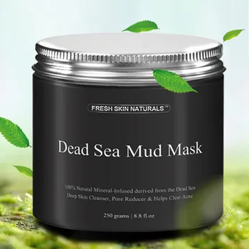

Dead Sea Mud Face Mask Deep cleansing black head remove Shrink pores moisturize Face Cleaner skin care Black Mask facial mask