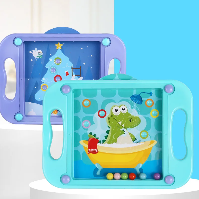 

3D Kids Educational Toys For Children Baby Puzzle Montessori Maze Balance Game Popular Gift For Toddlers 2-4 Years Cartoon Cards