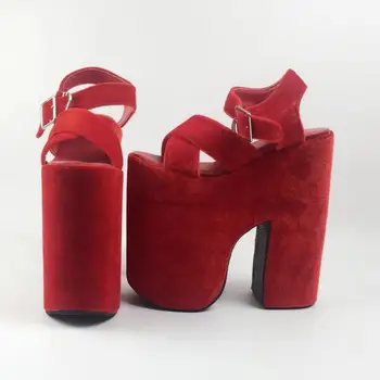 

Princess sweet Lolita Shoes Sandals sponge cakes thick bottom shoes stage fashion women golden silk suede casual shoes an6075