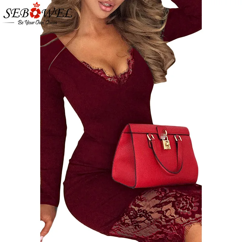 Burgundy-Eyelash-Lace-Overlay-Long-Sleeve-Bodycon-Dress-LC610982-3-2 _