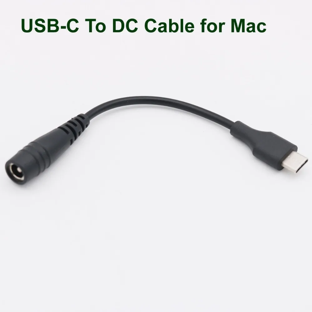 1 шт. USB 3 Type C штекер в DC 5 мм x 2 разъем питания удлинитель зарядный кабель 15