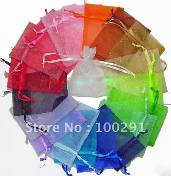 

Free ship!!! 10000pcs 13x18cm mixed color favor organza bag wedding pouch gift bags,mixed color also acceptable