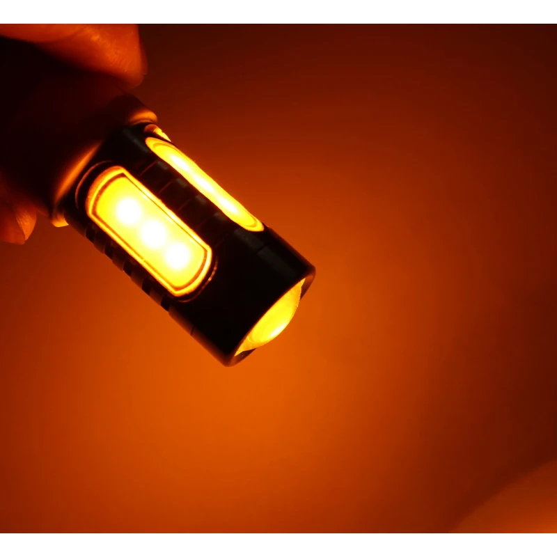 Aorunyebao 2 шт. Авто 9006 HB4 9005 HB3 7,5 W COB светодиодный с объективом токарная обработка СВЕТОДИОДНЫЙ Фонарь Тормозные лампы белого и желтого цвета ice blue 12 V