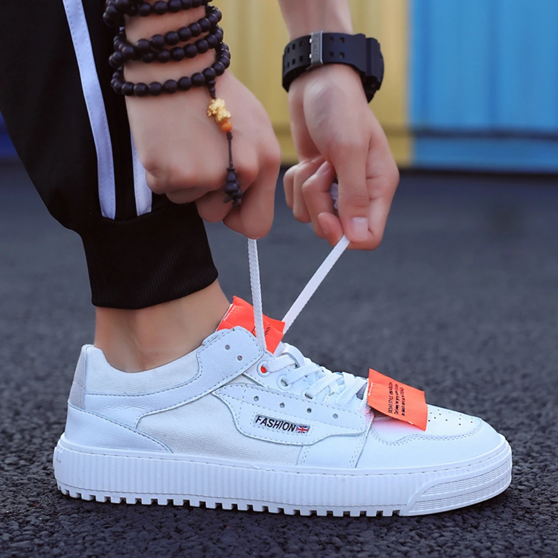 Casual Respirant Marque Up Beige Hip Mâle top slip Chaussures Hommes Toile Sneakers 44 Bas Hop Dentelle Anti Patchwork blanc Designer Plat Taille39 kaki SzVLqUpMG