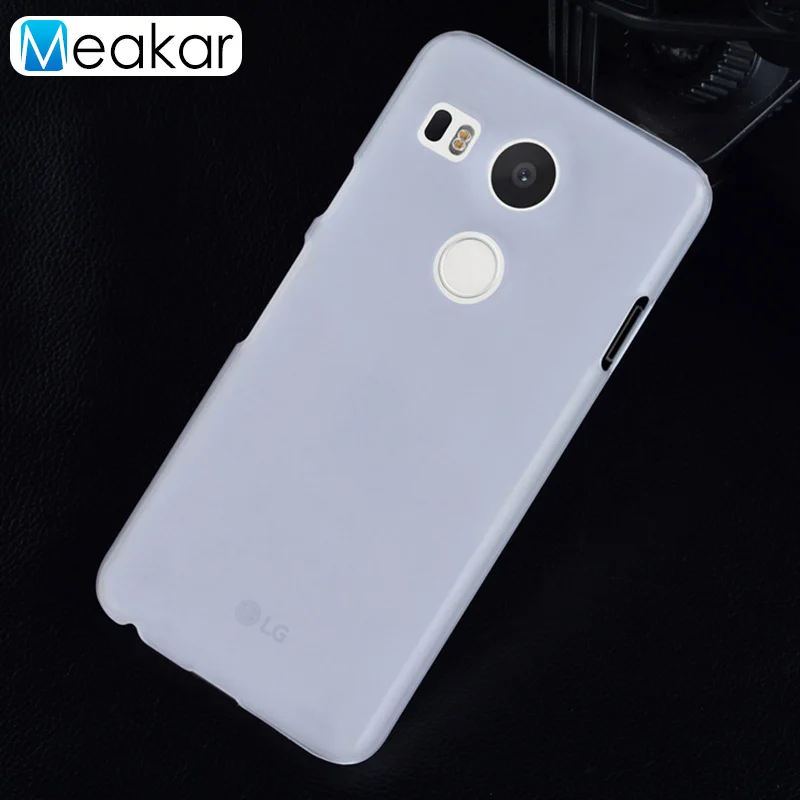 Матовая Пластик Coque 5.2For Nexus 5X чехол для Lg Google Nexus 5X H791 H790 телефона чехол-лента на заднюю панель - Цвет: white