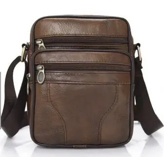 

2017 Men's Leather Shoulder Bag Multi-function Messenger Business Bag