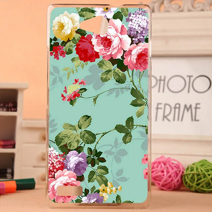 Harga Untuk Zte Blade G lux Kasus Mewah Diy UV Dicat Berwarna Bunga buah Keras PC Kasus Untuk Zte Blade G lux Penutup Tas Ponsel