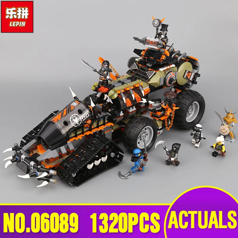 

Lepin 06089 Model 1320PCS Ninjago Series The Legoinglys 70654 Dieselnaut Set Building Blocks Bricks Kids Toys As Christmas Gift