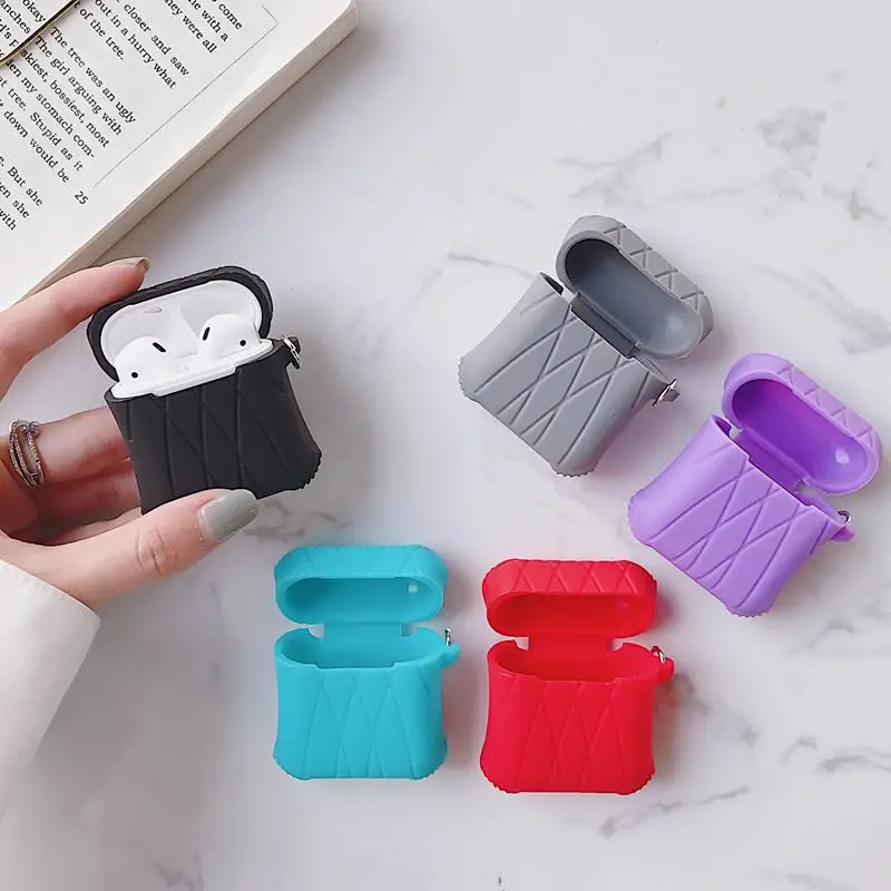 

Shockproof Protective Headset Cover for Apple Airpods 1 2 Soft Silicon Cases Bluetooth Wireless Earphone Boxes Accessoires