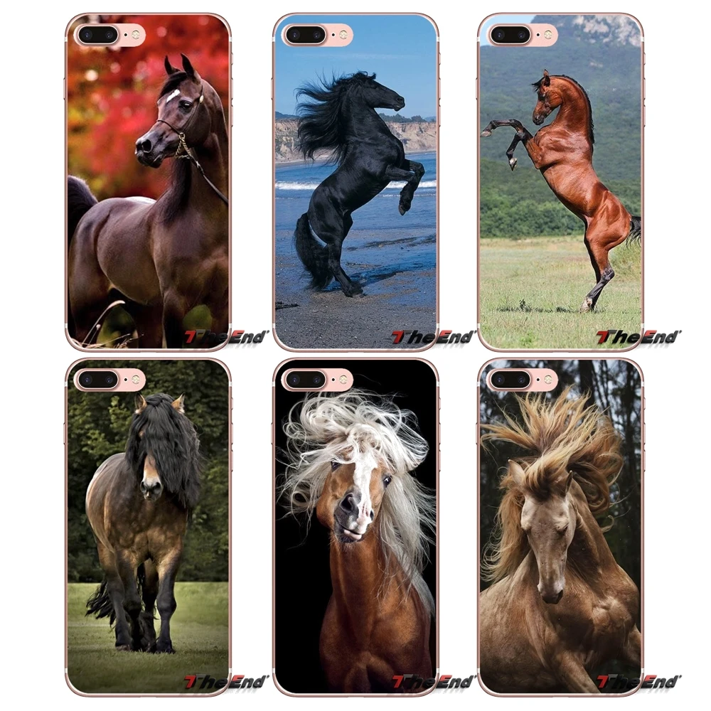

Accessories Phone Cases Covers For Huawei P Smart Y6 P8 P9 P10 Plus Nova P20 Lite Pro Mini 2017 SLA-L02 SLA-L22 2i black Horse