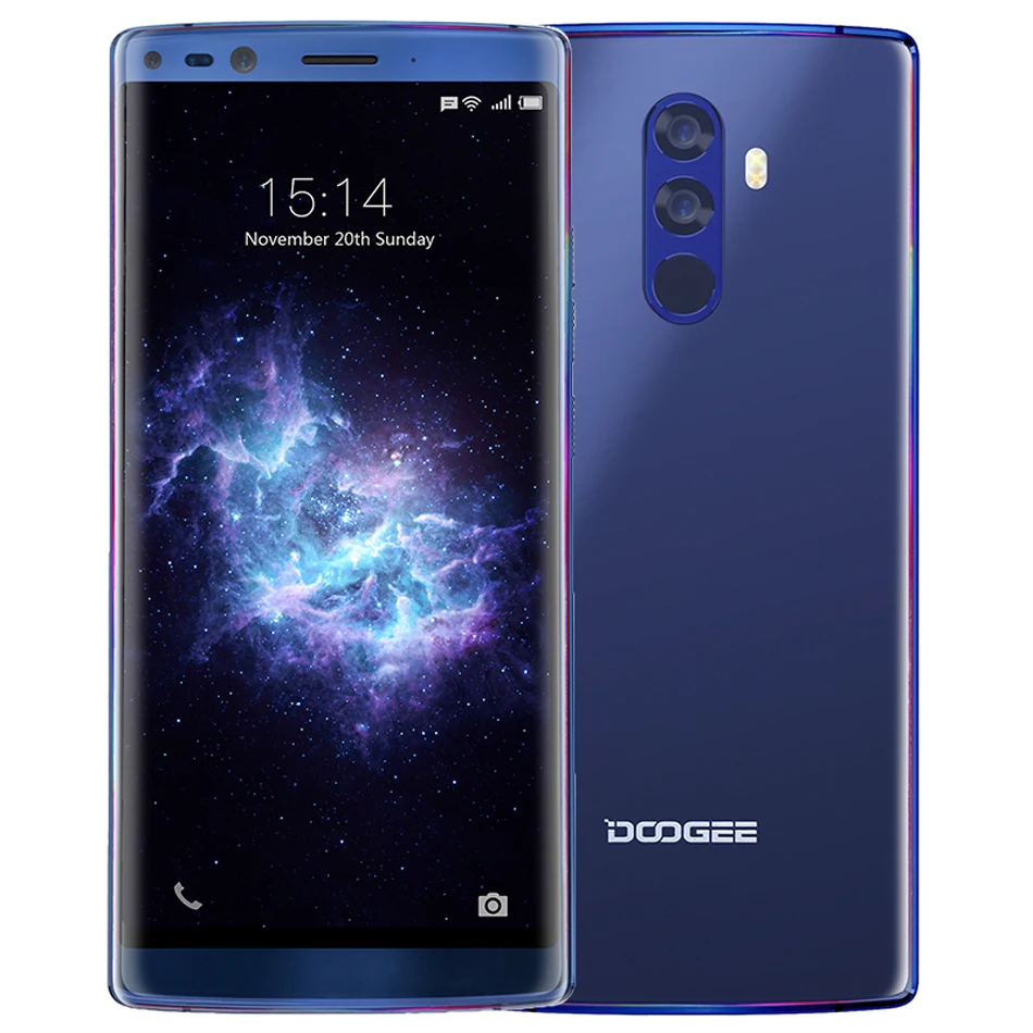 Быстрая DOOGEE Mix 2 5,9" 18:9 FHD+ смартфон P25 Восьмиядерный 16 МП 4060 мАч 6 ГБ+ 64 Гб разблокировка 4G мобильный телефон - Цвет: mix 2 blue