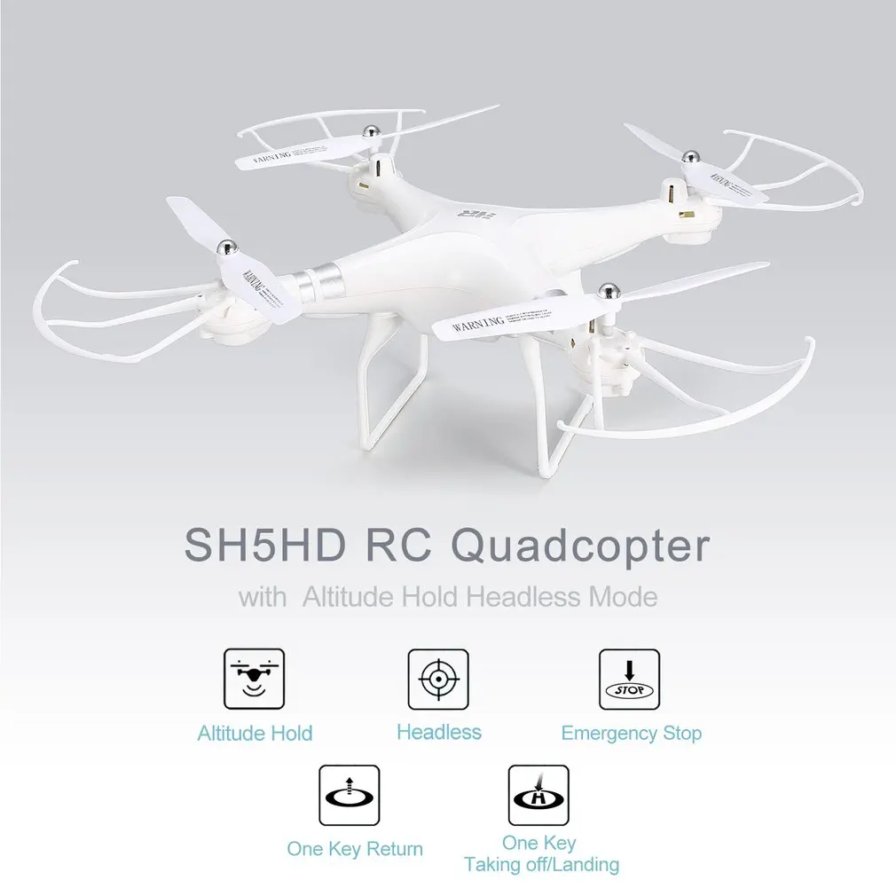 

SH5HD 2.4G Smart Mini Drone RC Quadcopter Altitude Hold Headless Mode One Key Return LED Light Speed drones Remote Control Toys