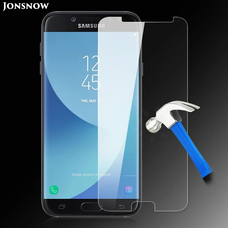 Jonsnow закаленное Стекло для Samsung Galaxy J7 2017 j730 5.5 дюймов 9 H взрывозащищенные спереди
