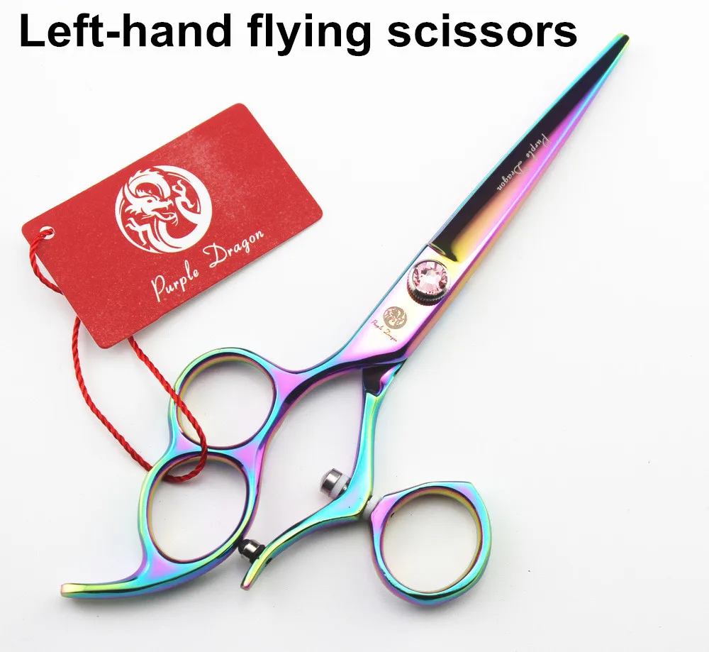 360 degree rotation flying 6.0 inch rainbow professional barber cutting