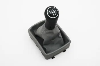 

New replacement Black Shift Knob Grey Boot for vw Polo 9N2 / 9N3