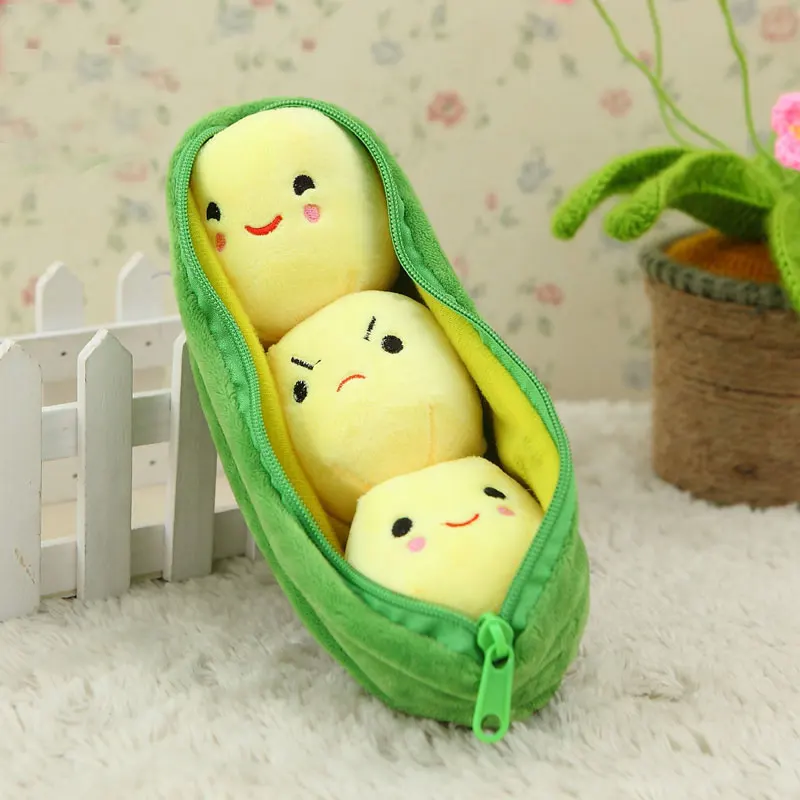 10 '✥ см Kawaii растительный горох мягкие игрушки девушка кошелек подарок 1