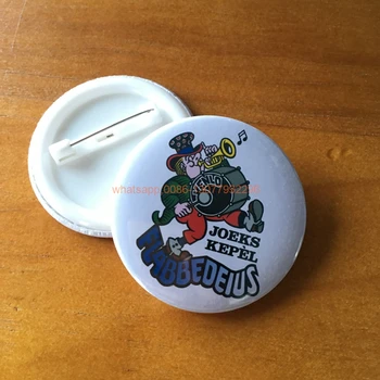 

50pcs Custom school card staff badge Number plate Plastic Pin Button tinplate badge with safety pin