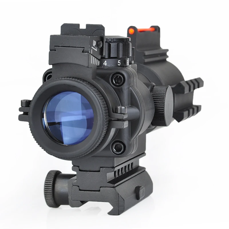 

SEIGNEER Tactics NEW Sniper Sniper LT 4X32 Scope Illuminated Red/Green Reticle Scope Resettable windage and elevation adjustment