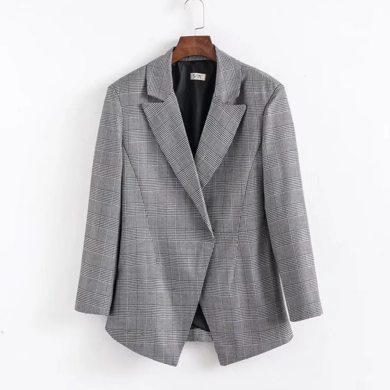 A Small Suit Jacket Women 2019 A New Style of Training Long Coat Women Clothing Blazers Jackets Plaid Suit Coat Fashion Suit A Small Suit Jacket Women 2019 A New Style of Training Long Coat Women Clothing Blazers Jackets Plaid Suit Coat Fashion Suit