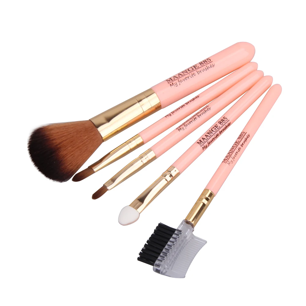

5pcs Makeup Brushes Set Powder Foundation Eyeshadow Eyebrow Eyelashes Blush Brush Cosmetic Makeup Brushes Kit Artificial Fiber
