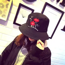 Шляпа с плоскими полями модные цветочные кепки с вышивкой Gorros Рыбацкая шляпа женская летняя Повседневная Солнцезащитная Рыбацкая шляпа новые