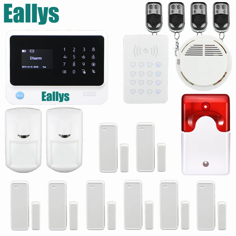 support Wireless wifi ip camera HD App remote controller GSM sms call Home Alarm System Smart