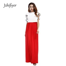 dress women maxi dress patchwork one-piece summer sundress sexy party long A line dress fashion butterfly sleeve long dress a line long sleeve long dress