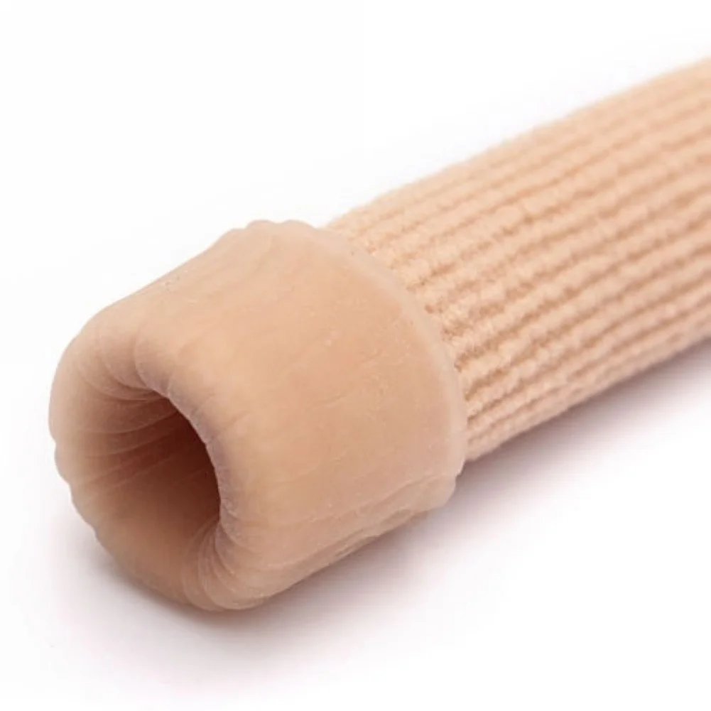 1 шт. 10 см тканевая гелевая трубка ребристая повязка защита пальцев и ног