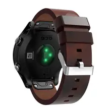CARPRIE часы ремешок Роскошный кожаный ремешок замена часы ремешок для Garmin Forerunner 935 JA31 Прямая