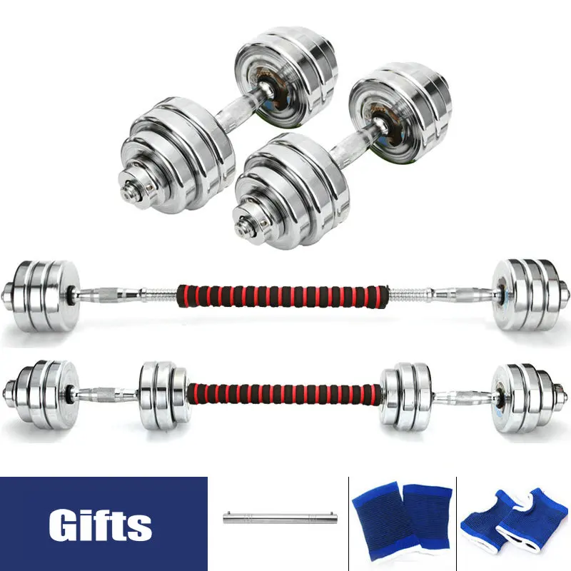 Штанга 2 в 1 из чистой стали с двойным покрытием 15 кг|barbell dumbbell|dumbbell kgdumbbell men |