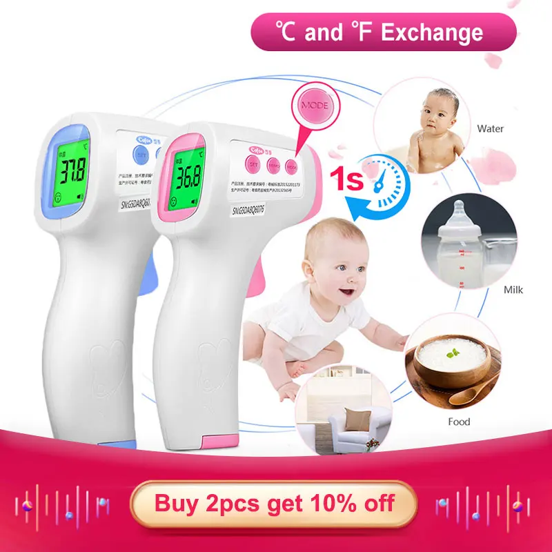 

Cofoe Forehead Infrared Non-Contact LCD IR Temperature Measurement Diagnostic-tool Device Thermometer