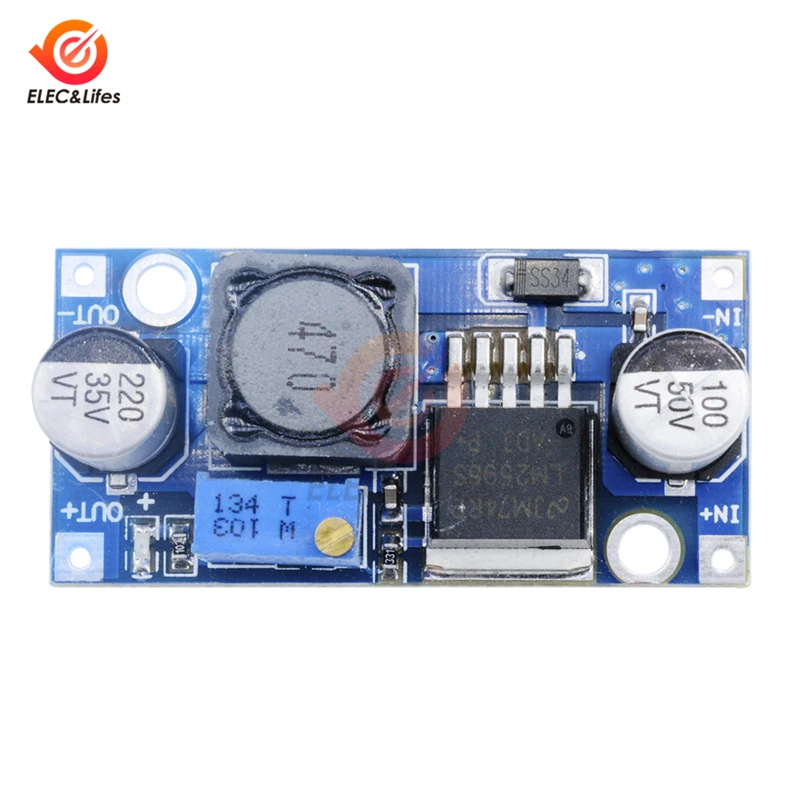 5Pcs LM2596 DC-DC 벅 컨버터 스텝 다운 모듈 비절연 보드 전원 공급 장치 출력 1.25V-30V