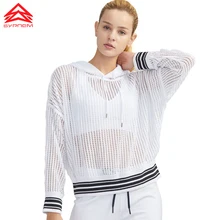 SYPREM толстовки с длинными рукавами, однотонные спортивные майки, Мягкие Рубашки для бега, белый топ для йоги, одежда для тренировок, 1FD2014