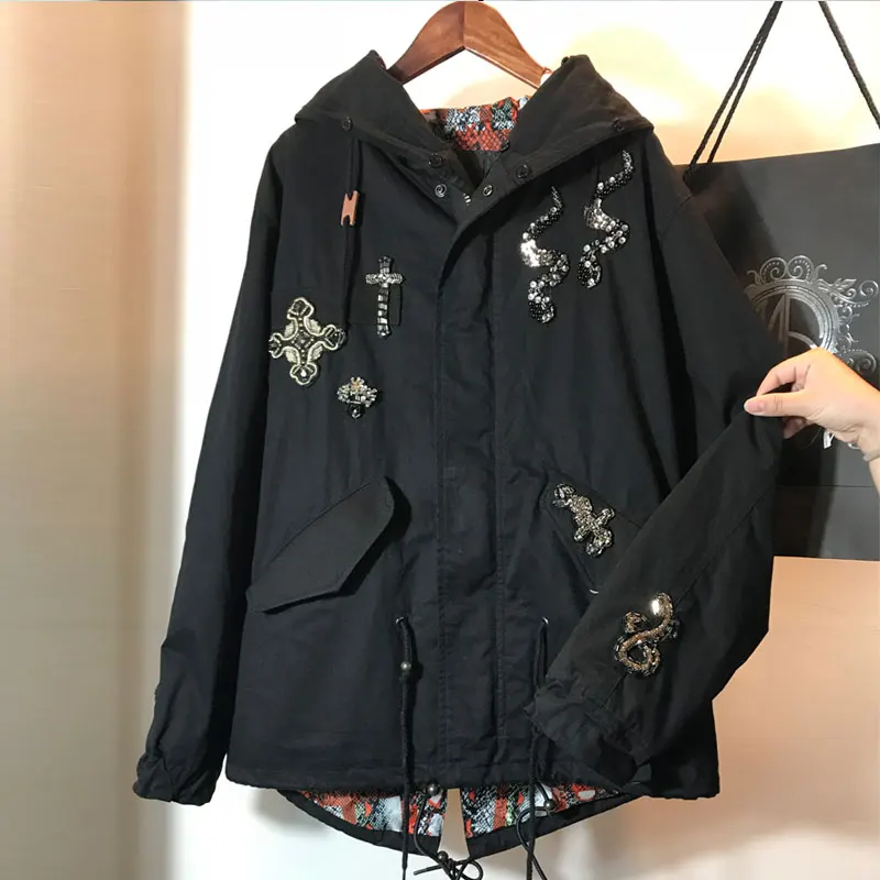 

The Spring Fashion Long Sleeve Windcoat hat jacket for women and man