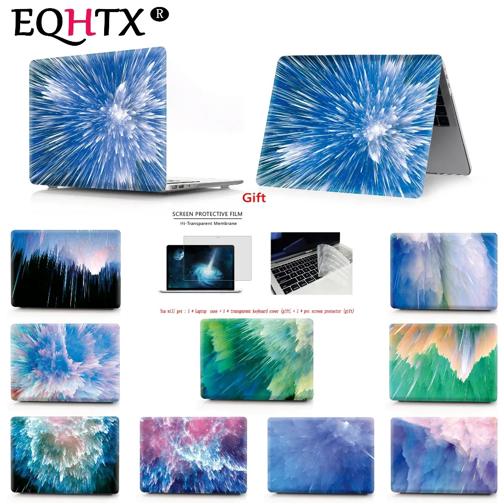 EQHTX Color printing Shell Leaf Painted Case For Apple MacBook Air Pro Retina 11 12 13.3 15.4 inch Touch Bar New Air 13 15 inch EQHTX Color printing Shell Leaf Painted Case For Apple MacBook Air Pro Retina 11 12 13.3 15.4 inch Touch Bar New Air 13 15 inch