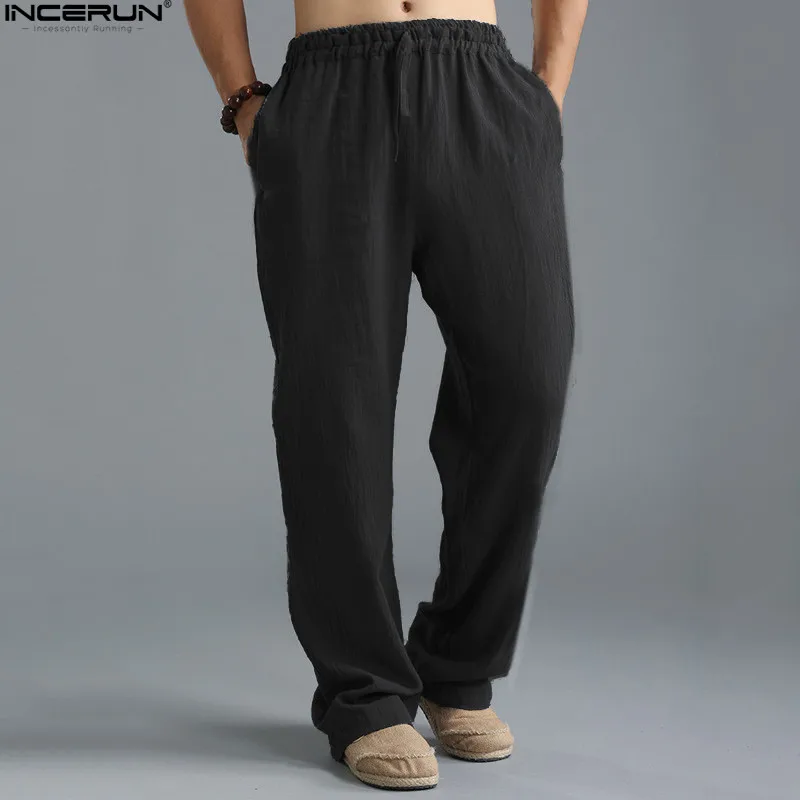 Aliexpress.com : Buy INCERUN White Black Pants Men Summer Casual Pants ...