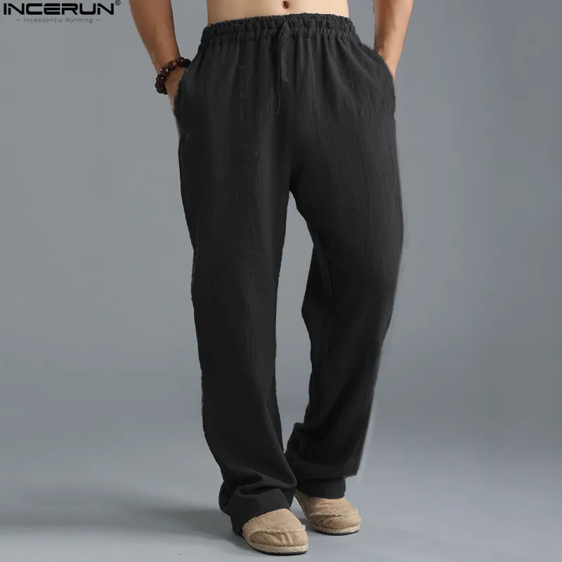 red white and black pants