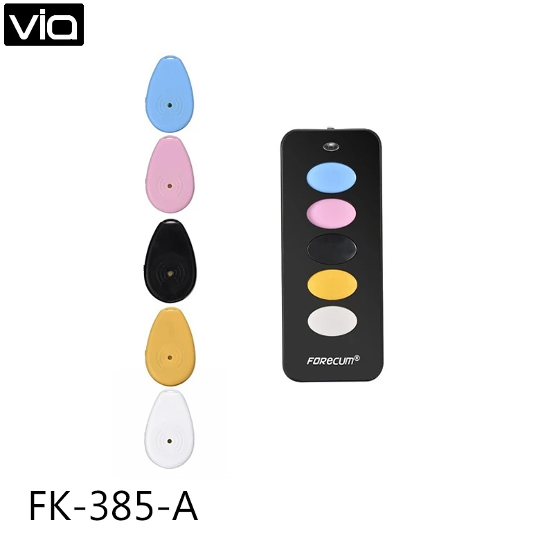 

FK-385-A Free Shipping High Quality New Promotion Gift Wireless RF LED Flashlight Smart Key Finder W/ 5 Receivers