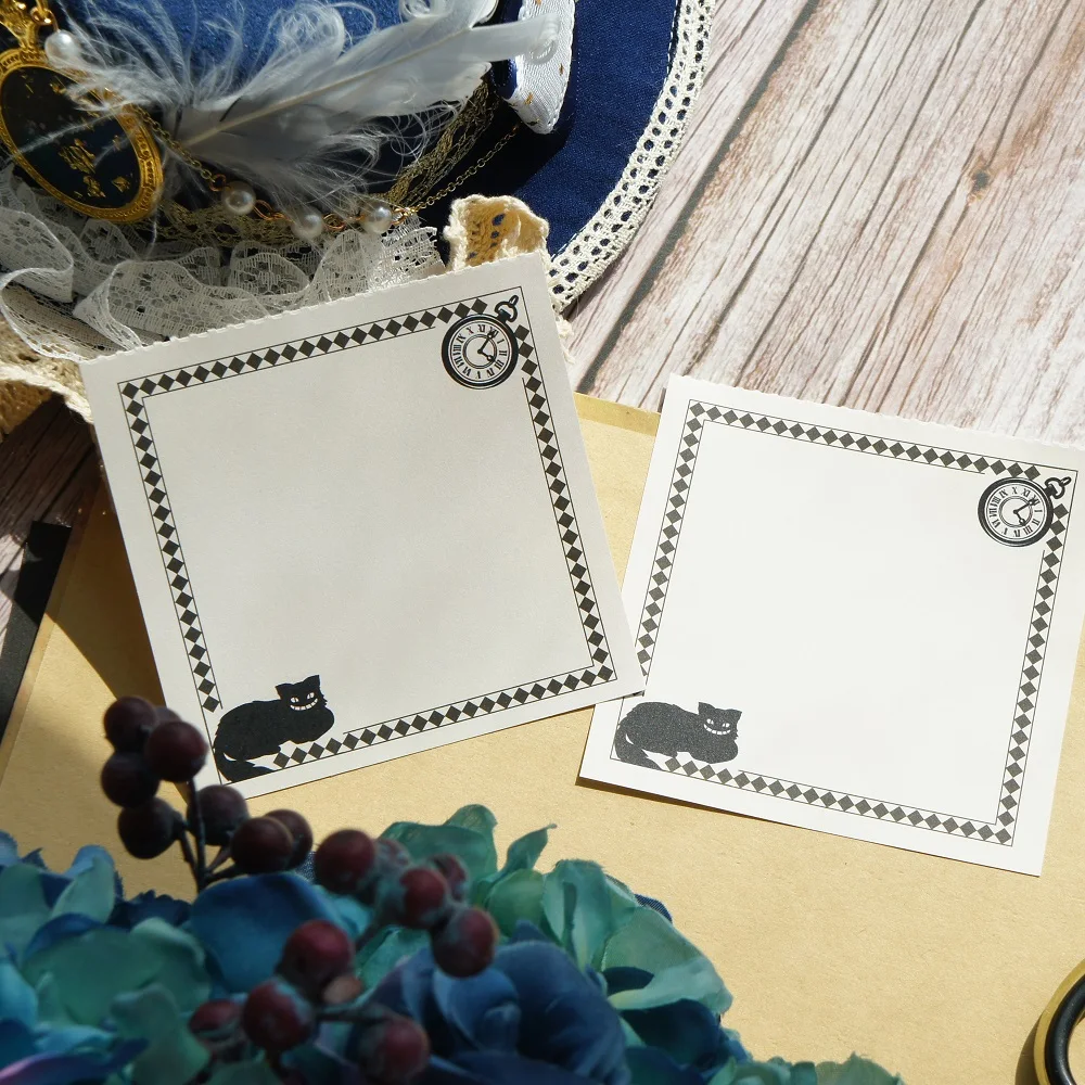 

30pcs DIY Alice In Wonderland Theme Smiling Cat Paper As Creative Craft Paper Background Scrapbooking DIY Use