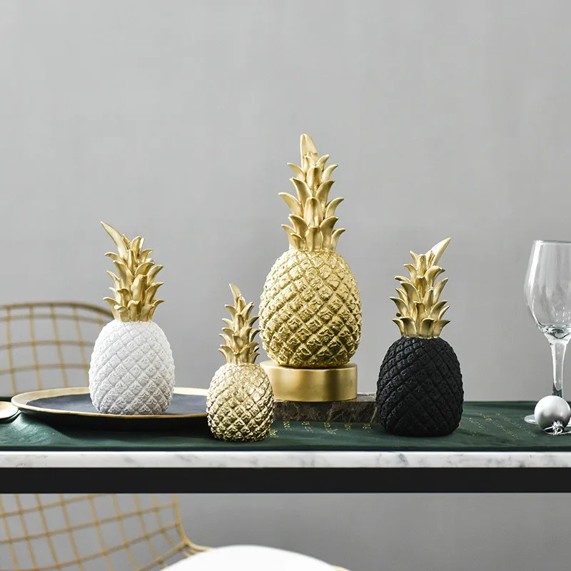 New simple pineapple ornaments creative home decoration ornaments resin crafts restaurant wine cabinet decoration
