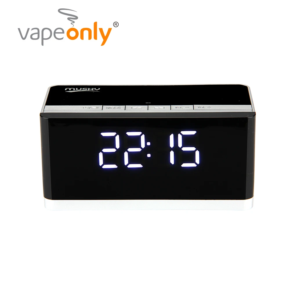 

Vapeonly Wireless Bluetooth Speaker w/ LED Display Clock Alarm FM Radio Portable Loudspeaker Support AUX TF Card Music Player