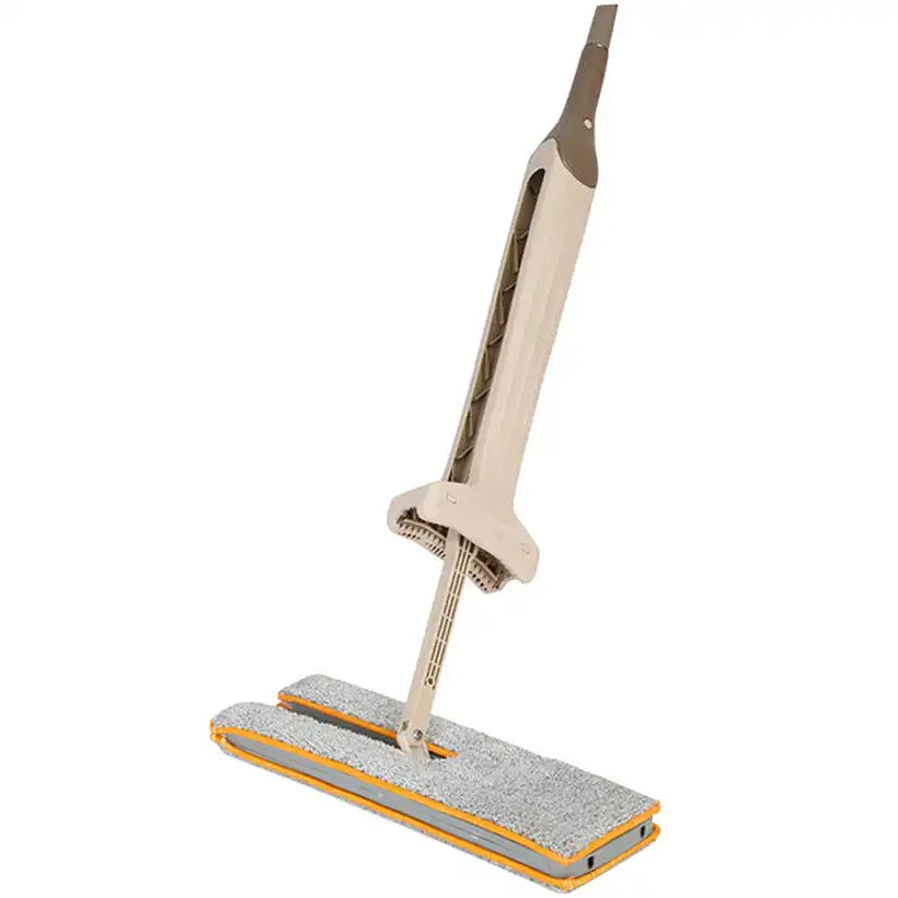 

2018 New Quality Double Sided Non Hand Washing Flat Mop Wooden Floor Mop Dust Push Mop Home Cleaning Tools Dropshipping 913