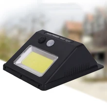 COB датчик солнечной энергии настенный светильник Открытый водонепроницаемый энергосберегающий уличный светодиодный светильник на солнечной батарее лампа для дома и сада