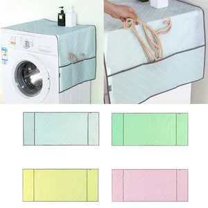 Товары для дома водонепроницаемый Макарон цвета холодильник крест зерна стиральная машина Оксфорд 1 шт. с хранения чехол для защиты от пыли - изображение